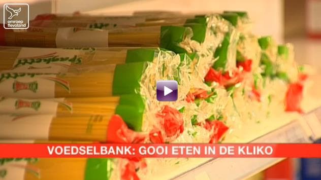 Actie voedselbank Almere: gooi eten in de kliko