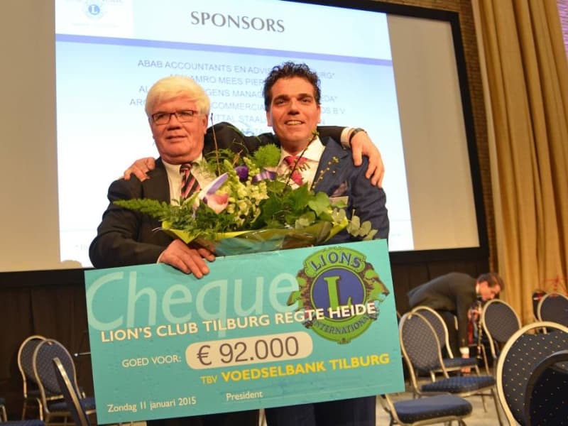 Lions Club Tilburg haalt 92.000 euro op voor Voedselbank