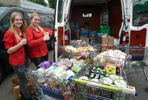 Eindvoorraad supermarkt naar Voedselbank Zuidoost-Drenthe