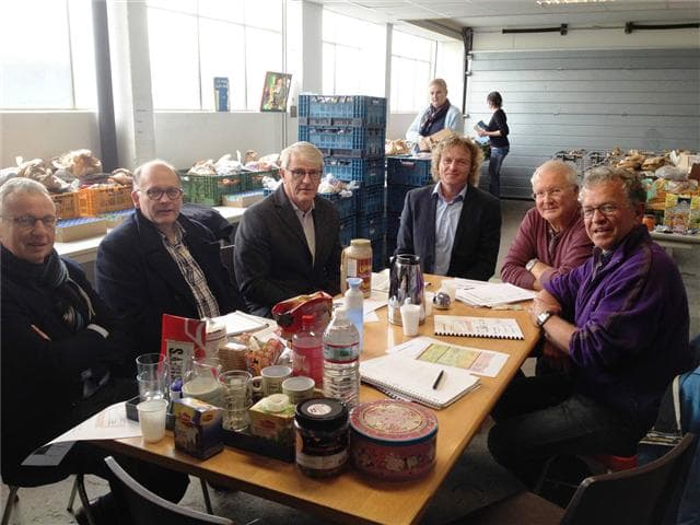 College bezoekt Voedselbank Aalsmeer