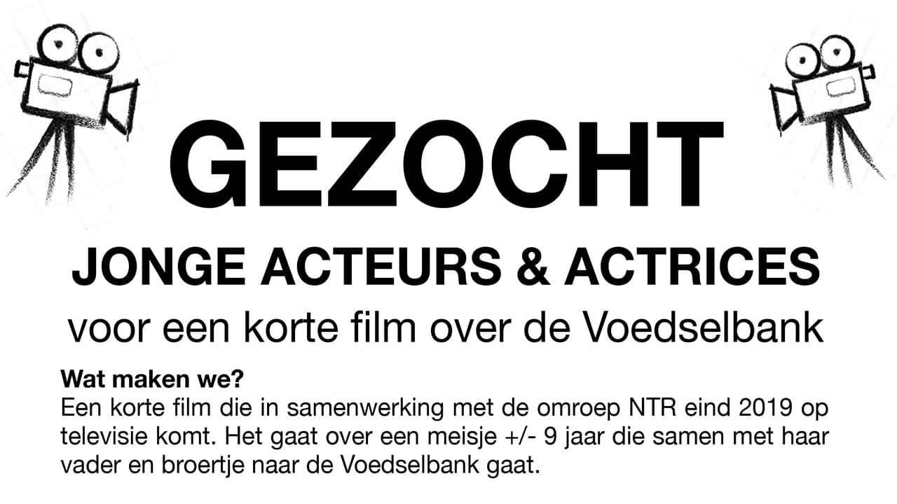 Nieuwe film zoekt jonge kinderen die auditie willen doen